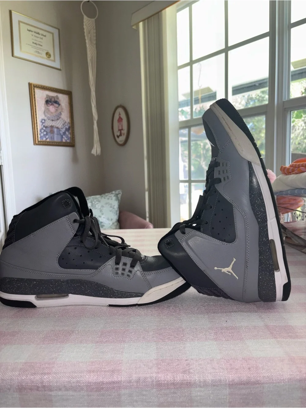 Nike Air Jordan SC-1 Dark Grey White Stealth Black Size 12 Men’s Sneakers
